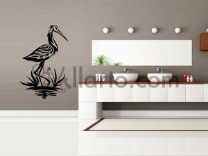 stork crane-dubai animals decals- dubai birds decals