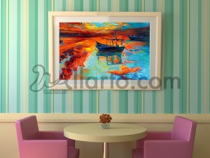 Sunset canvas, wallpaper for home, wallpaper for living room, wallpaper for room,   wallpaper in dubai, wallpaper shops dubai, w