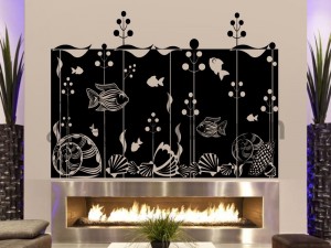 Aquarium, stickers, dubai wall vinyl, dubai wallpaper, home decor dubai, home decoration, home decoration dubai, home wallpaper,