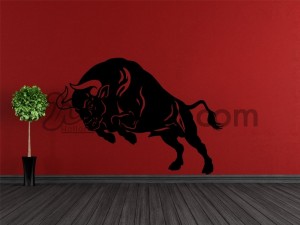 Bull, digital print stickers,   digital sticker, dubai print shop, dubai wall decals, dubai wall sticker, dubai wall stickers, d