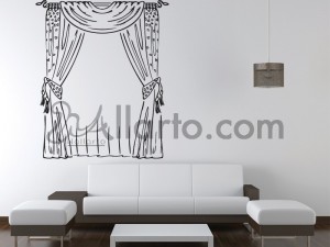 Curtain, wall decoration stickers, wall design, wall designs, wall digital stickers, wall mural, wall mural sticker, wall print 