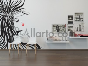 modern lady, wall sticker decor, wall sticker dubai, wall sticker printing, wall sticker shop, wall sticker shop dubai, wall sti