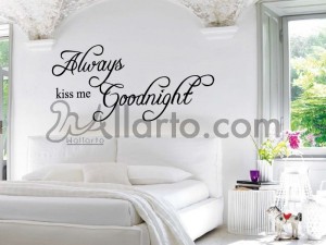 Always kiss me goodnight, wall coverings, wall decal, wall decal decor, wall decal dubai, wall decal sticker, wall decals, wall 