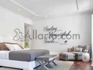 Keep Smiling, wall vinyl sticker, wallpaper, wallpaper dubai, wallpaper dubai shops, wallpaper for home, wallpaper for living ro