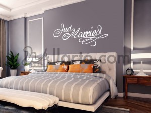 Just Married, wallpapers shops dubai, wall decal shop, wall decals shop, wallpaper shop dubai, wallpaper dubai shop, wallpaper s