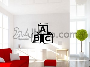 ABC cubes, wall   decal, wall stickers, wall art, wall design, dubai stickers, abu dhabi stickers, uae stickers, decal sticker, 