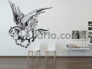 angel horse, wall decal   stickers, wall vinyl decorative,canvas, collage, graphic wall, Canvas print, wallpaper, wall decals, m