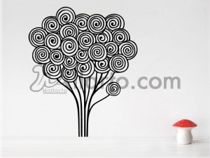 Cloudy tree, Dubai sticker, wall sticker, Dubai wallpaper, Dubai print, printing digital, wallpaper sticker,sticker shop, wall d