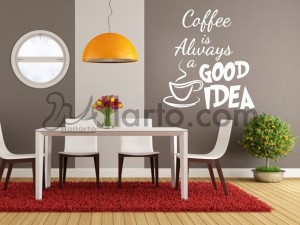 Coffee is always good idea, Dubai sticker, wall sticker, Dubai wallpaper, Dubai print, printing digital, wallpaper sticker,stick