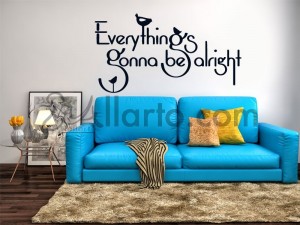 Everything gonna be alright, home interior Dubai, stickers wall, wall graphics Dubai, stickers for walls Dubai, stickers Dubai, 