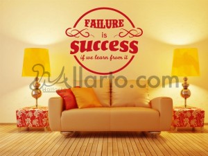 failure is success, home interior Dubai, stickers wall, wall graphics Dubai, stickers for walls Dubai, stickers Dubai, wall stic