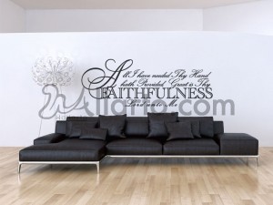 Faithfulness, home interior Dubai, stickers wall, wall graphics Dubai, stickers for walls Dubai, stickers Dubai, wall stickers D