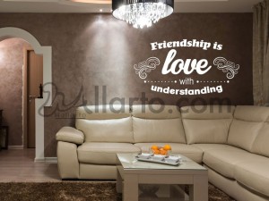 Friendship is love, home interior Dubai, stickers wall, wall graphics Dubai, stickers for walls Dubai, stickers Dubai, wall stic