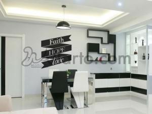 Faith Hope Love, home interior Dubai, stickers wall, wall graphics Dubai, stickers for walls Dubai, stickers Dubai, wall sticker