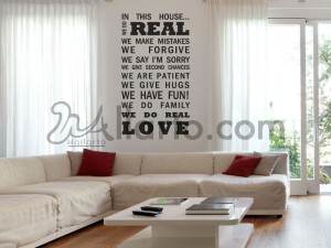 in this house we do real, Dubai sticker, wall sticker, Dubai wallpaper, Dubai print, printing digital, wallpaper sticker,sticker