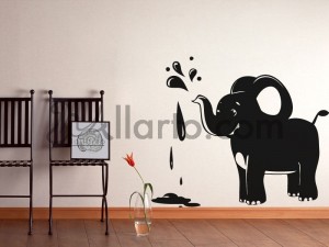 Little Elephant, Dubai sticker, wall sticker, Dubai wallpaper, Dubai print, printing digital, wallpaper sticker,sticker shop, wa
