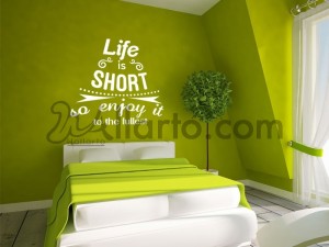 Life is short, Dubai sticker, wall sticker, Dubai wallpaper, Dubai print, printing digital, wallpaper sticker,sticker shop, wall