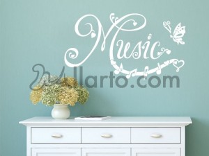 Music Butterfly,home interior Dubai, stickers wall, wall graphics Dubai,   stickers for walls Dubai, stickers Dubai, wall sticke