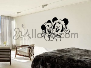 Micky Pair, sticker home Dubai, Abu Dhabi sticker, wall vinyl decorative, mural design, home interior Dubai, stickers wall, wall