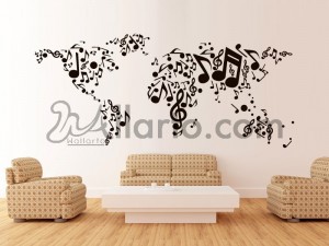 Music World, sticker home Dubai, Abu Dhabi sticker, wall vinyl decorative, mural design, home interior Dubai, stickers wall, wal